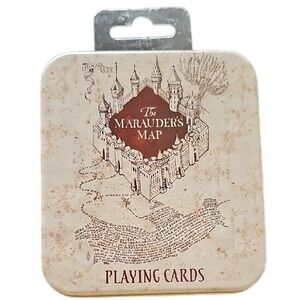Harry Potter NEW Marauders Map Playing Cards Tin Set New